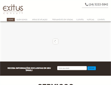 Tablet Screenshot of exitusconsult.com.br